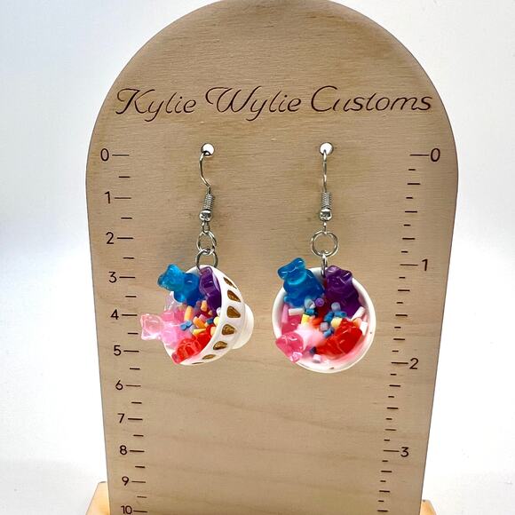 Gummy Bear Earrings - Cereal Earrings - Ice Cream Earrings - Summer Accessories - Picture 10 of 10